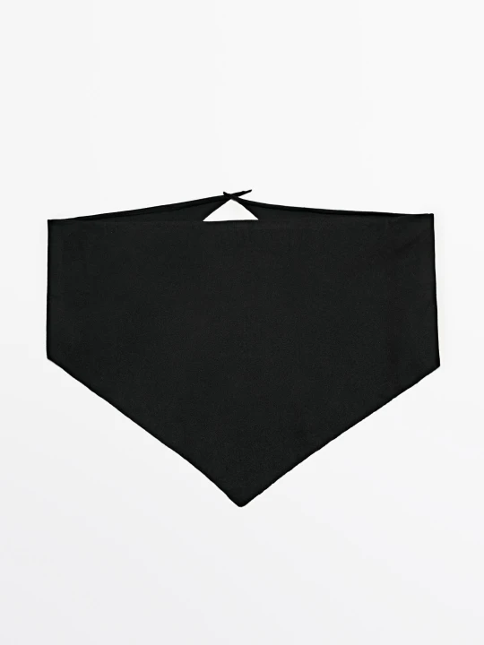Zdjęcie produktu Bandana Ze 100% Kaszmiru - Czarny - Massimo Dutti - Female