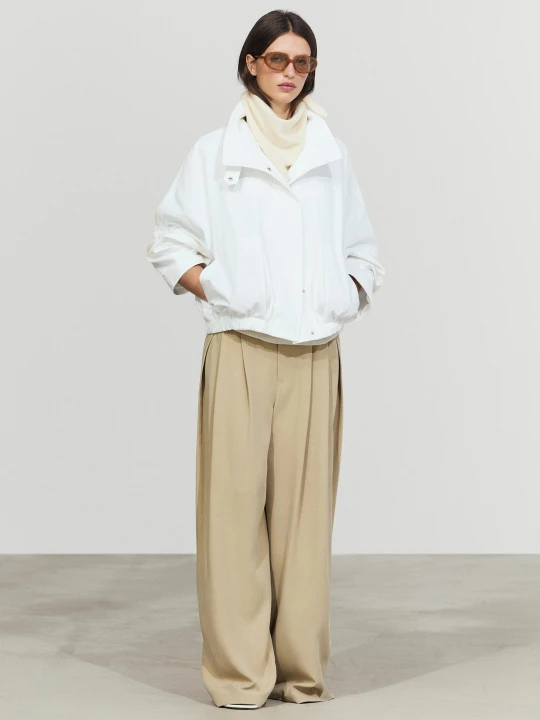 Zdjęcie produktu Bandana Ze 100% Kaszmiru - Waniliowy - Massimo Dutti - Female