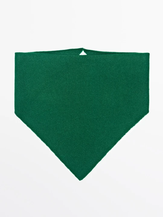 Zdjęcie produktu Bandana Ze 100% Kaszmiru - Zielony - Massimo Dutti - Female