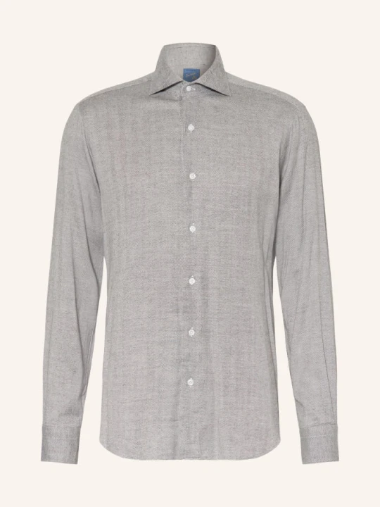 Zdjęcie produktu Barba Napoli Koszula O Kroju Slim Fit grau SZARY