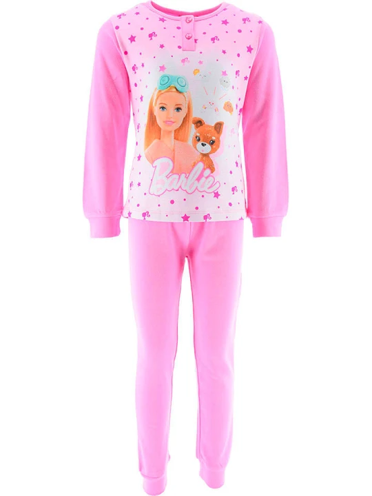 Zdjęcie produktu Barbie Piżama "Barbie" w kolorze jasnoróżowym rozmiar: 98