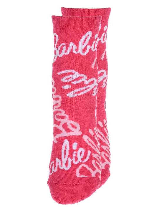 Zdjęcie produktu Barbie Skarpety "Barbie" w kolorze różowym rozmiar: 23-26