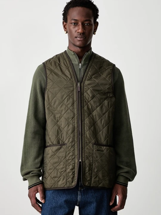 Zdjęcie produktu Barbour bezrękawnik męski Polarquilt Waistcoat / Zip-In Liner zielony