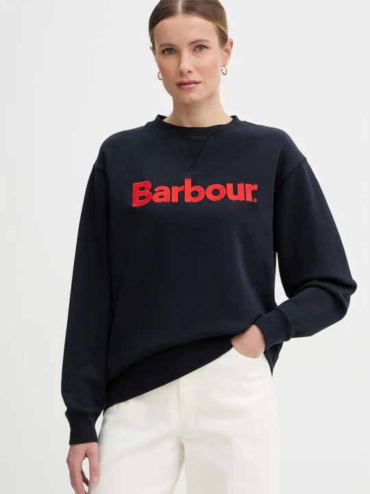 Zdjęcie produktu Barbour bluza damska bawełniana Hartland granatowy