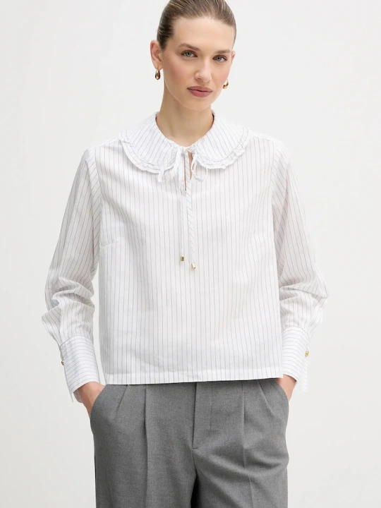 Zdjęcie produktu Barbour bluzka bawełniana Avery biały