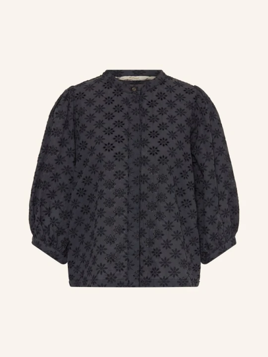 Zdjęcie produktu Barbour Bluzka Layla Z Koronki Ażurowej Z Rękawami 3/4 blau GRANATOWY