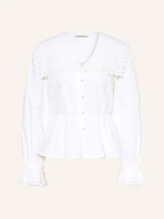 Zdjęcie produktu Barbour Bluzka Z Koronką I Falbanami weiss ECRU