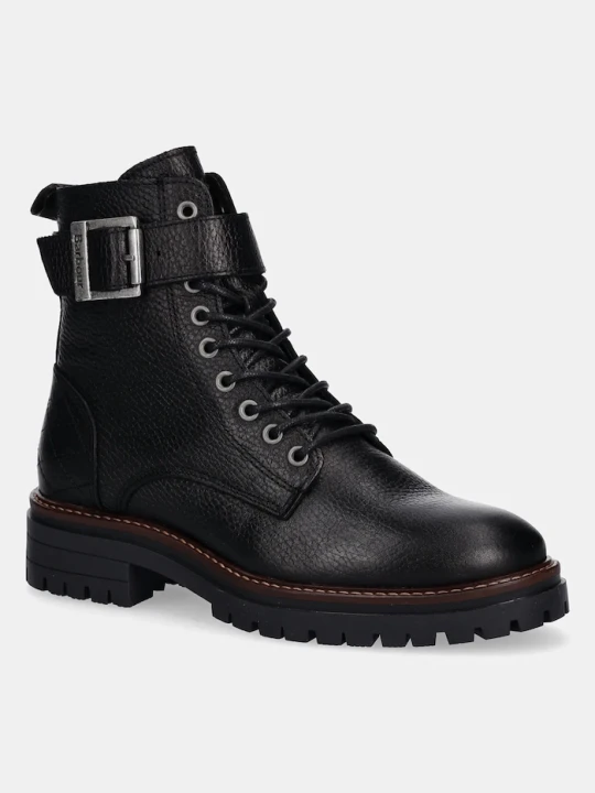 Zdjęcie produktu Barbour botki skórzane Heidi czarny