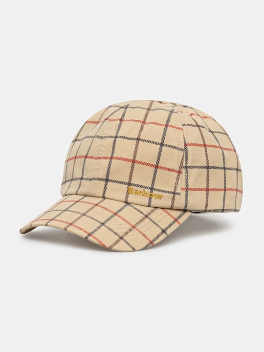 Zdjęcie produktu Barbour czapka bejsbolówka damska bawełniana Mackworth beżowy