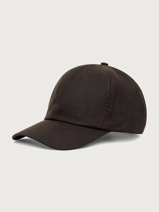 Zdjęcie produktu Barbour czapka bejsbolówka męska bawełniana brązowy