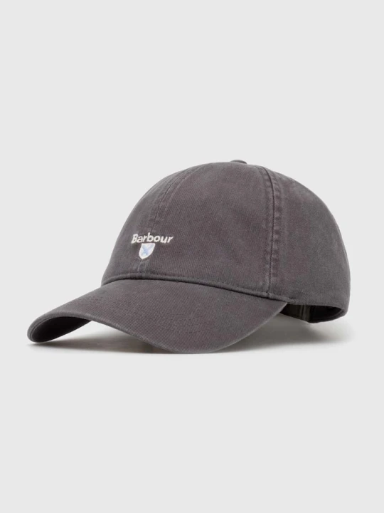 Zdjęcie produktu Barbour czapka bejsbolówka męska bawełniana szary