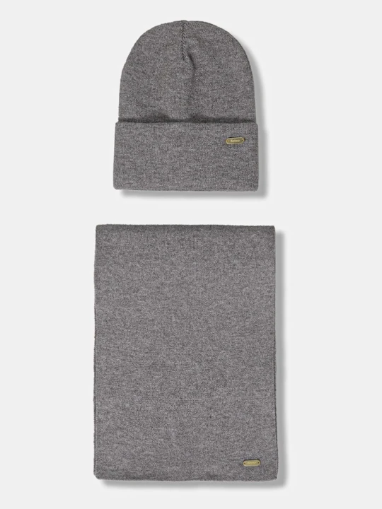 Zdjęcie produktu Barbour czapka i szalik brązowy