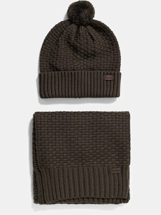 Zdjęcie produktu Barbour czapka i szalik zielony