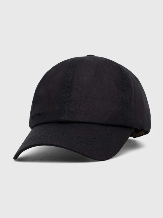 Zdjęcie produktu Barbour czapka z daszkiem bawełniana granatowy