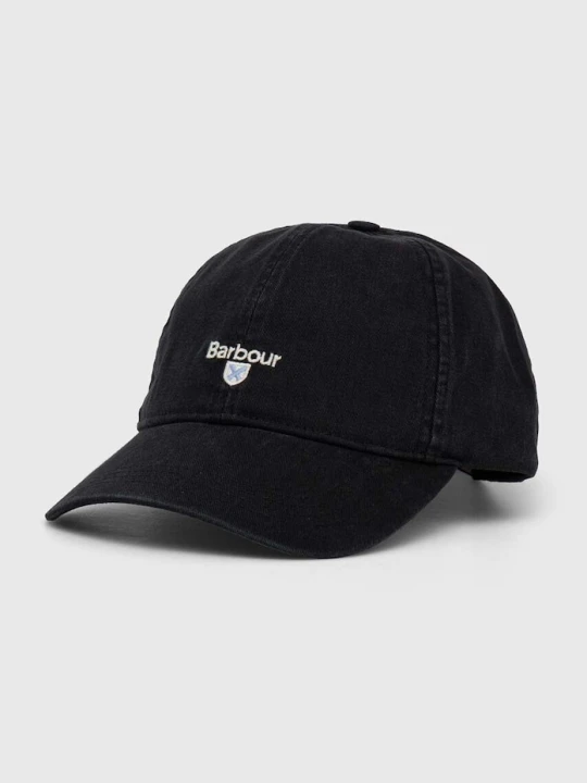 Zdjęcie produktu Barbour czapka bejsbolówka męska bawełniana czarny
