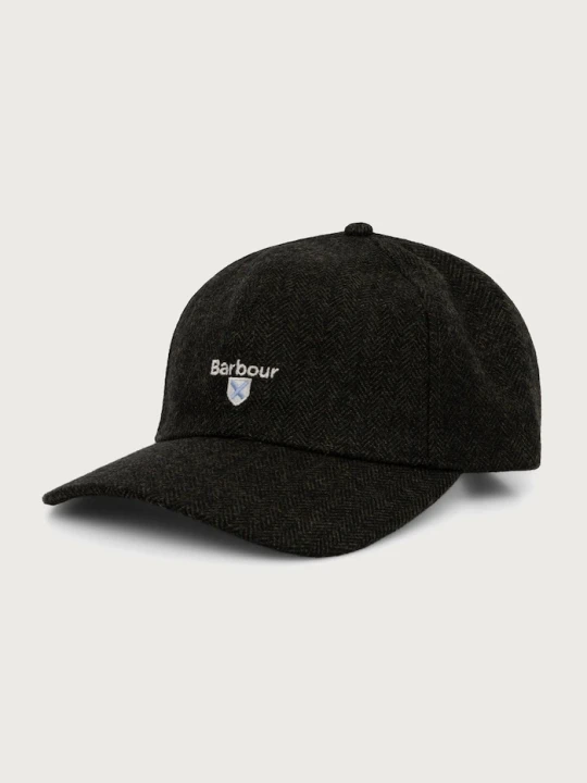 Zdjęcie produktu Barbour czapka z daszkiem męska z wełny zielony
