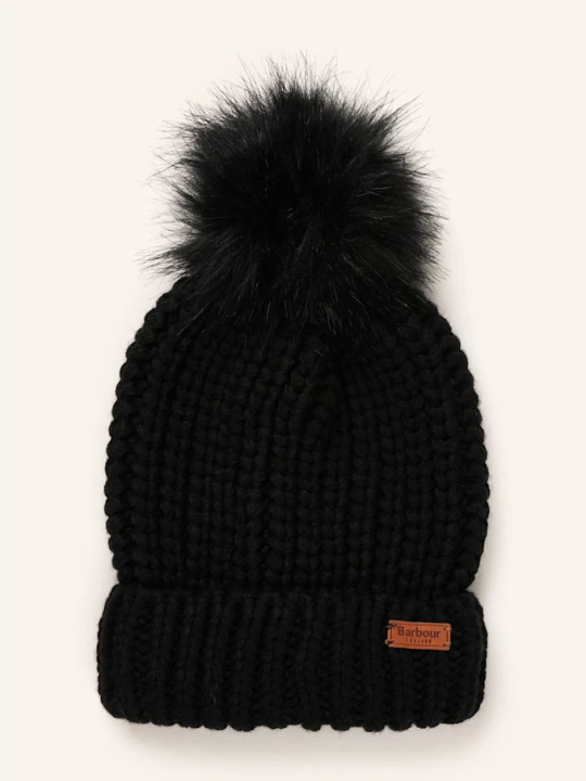 Zdjęcie produktu Barbour Czapka Ze Sztucznym Futrem schwarz CZARNY
