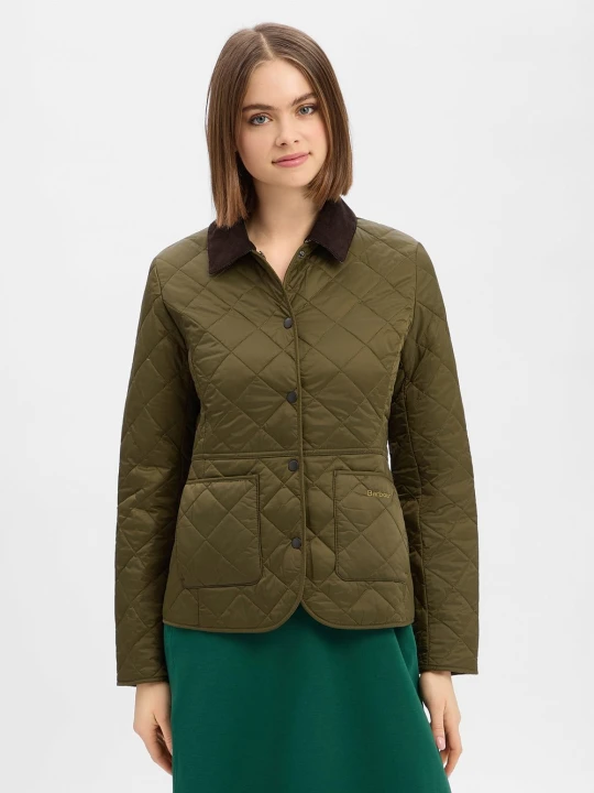 Zdjęcie produktu Barbour kurtka pikowana - Deveron Kobiety zielony
