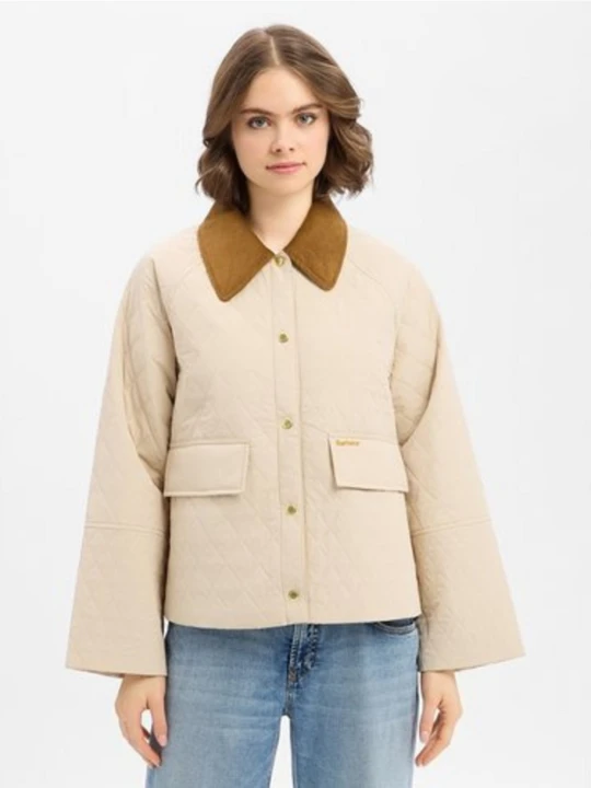 Zdjęcie produktu Barbour kurtka pikowana - Kirby Kobiety beżowy
