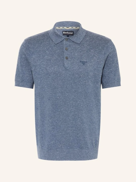 Zdjęcie produktu Barbour Dzianinowa Koszulka Polo Muston Z Lnem blau