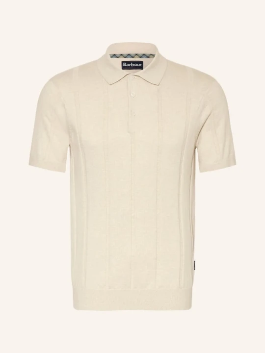 Zdjęcie produktu Barbour Dzianinowa Koszulka Polo Wellburn weiss KREMOWY