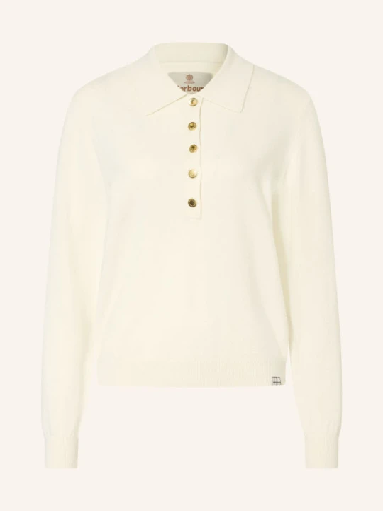 Zdjęcie produktu Barbour Dzianinowa Koszulka Polo Wynn weiss ECRU