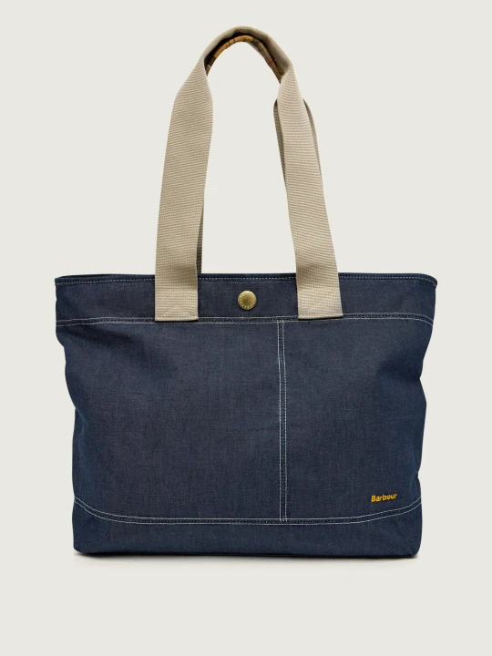 Zdjęcie produktu Barbour Jeansowa shopperka Mya granatowy