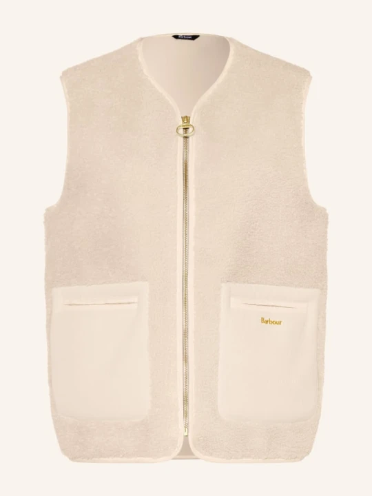 Zdjęcie produktu Barbour Kamizelka Z Futerkiem Teddy Bainford Z Mieszanki Materiałów weiss
