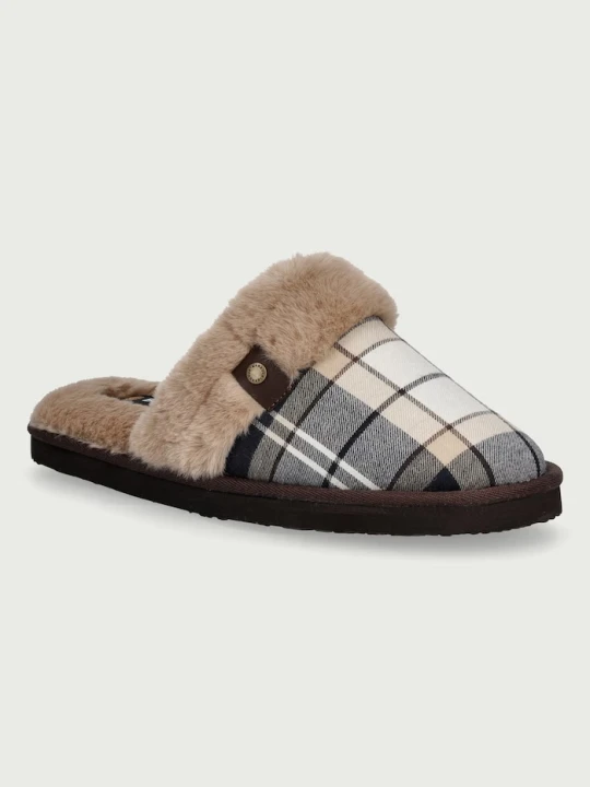 Zdjęcie produktu Barbour kapcie damskie Claudia brązowy