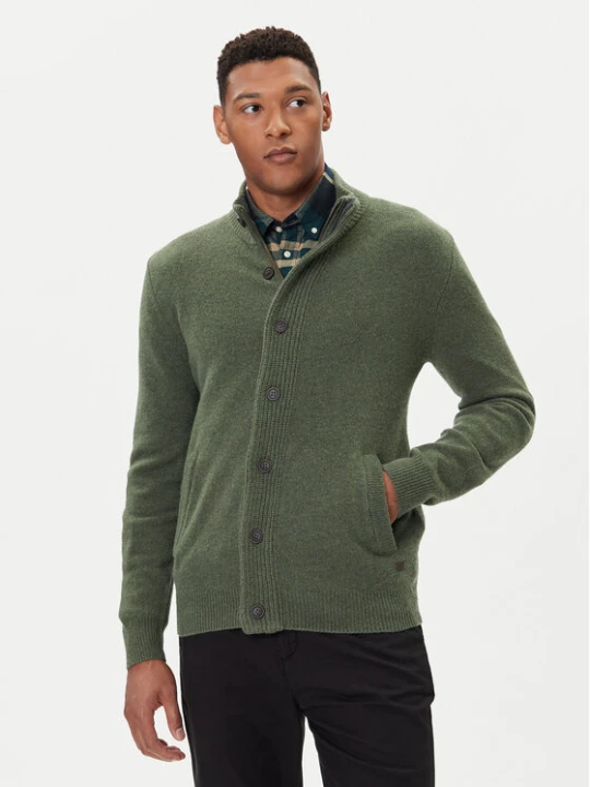 Zdjęcie produktu Barbour Kardigan Essential MKN0731OL51 Zielony Regular Fit