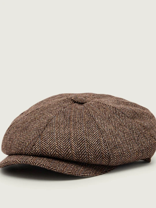 Zdjęcie produktu Barbour Kaszkiet FyneTweed Baker Boy | z dodatkiem wełny brązowy