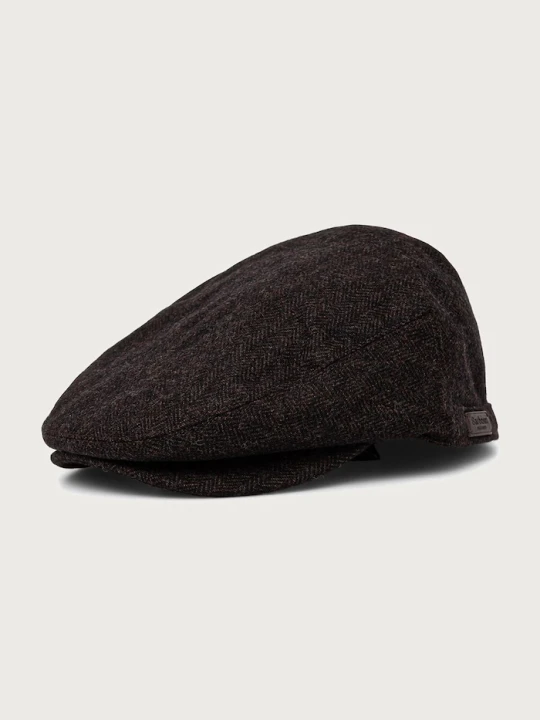 Zdjęcie produktu Barbour kaszkiet męski z wełną brązowy