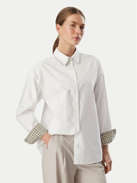 Zdjęcie produktu Barbour Koszula Alverstone LSH1782WH11 Biały Relaxed Fit