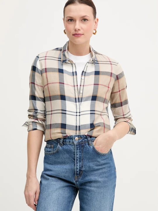 Zdjęcie produktu Barbour koszula bawełniana BRENDON brązowy