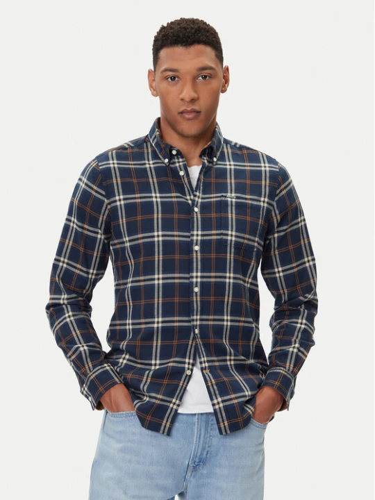 Zdjęcie produktu Barbour Koszula Crossfell MSH4995BL33 Granatowy Tailored Fit