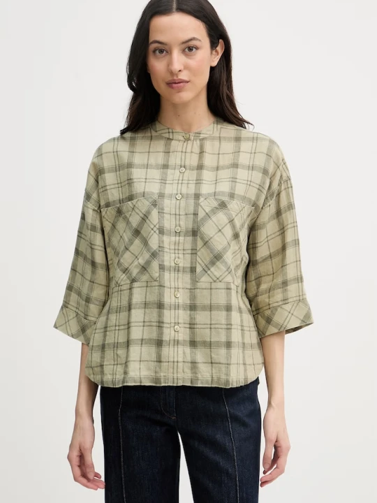 Zdjęcie produktu Barbour koszula damska lniana Orla zielony