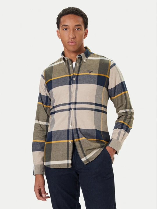 Zdjęcie produktu Barbour Koszula Iceloch MSH4994TN16 Zielony Tailored Fit