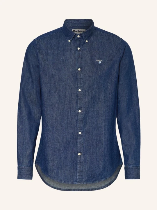 Zdjęcie produktu Barbour Koszula Jeansowa Crest Tailored Fit blau GRANATOWY