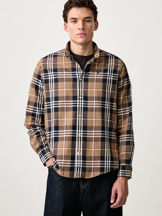Zdjęcie produktu Barbour koszula męska bawełniana EDGAR beżowy