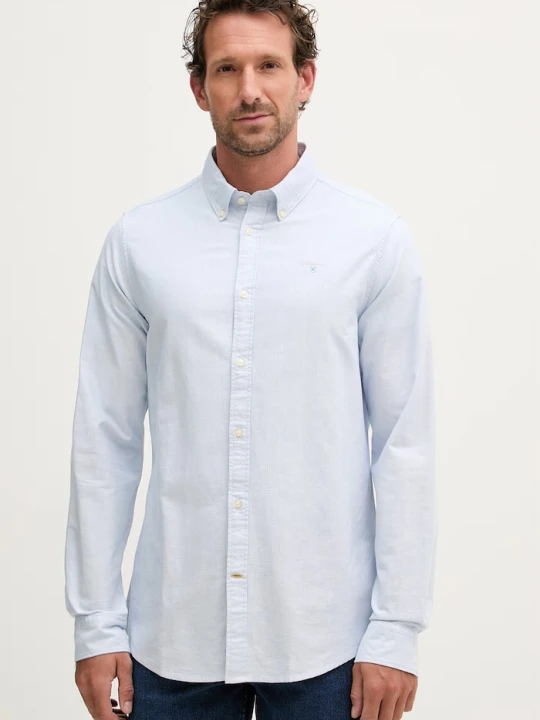 Zdjęcie produktu Barbour koszula męska bawełniana Striped Oxtown Tailored Shirt niebieski