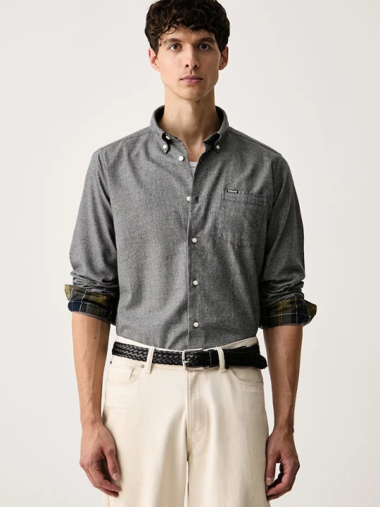 Zdjęcie produktu Barbour koszula męska bawełniana Turner szary