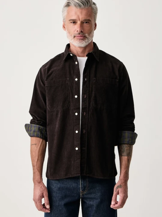 Zdjęcie produktu Barbour koszula męska sztruksowa brązowy