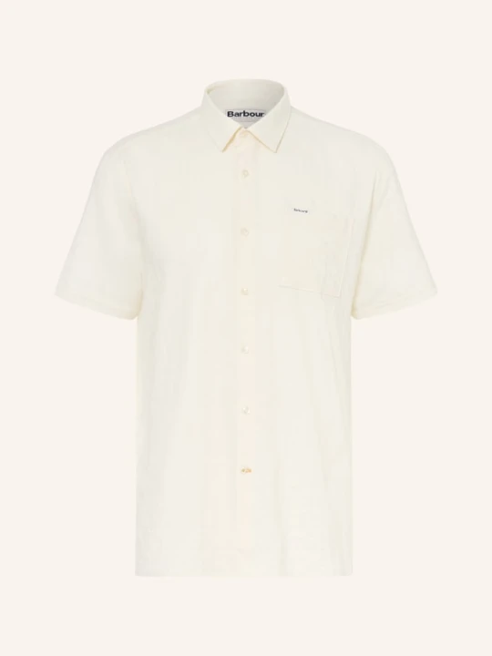 Zdjęcie produktu Barbour Koszula Z Krótkim Rękawem Kingswood Relaxed Fit weiss KREMOWY