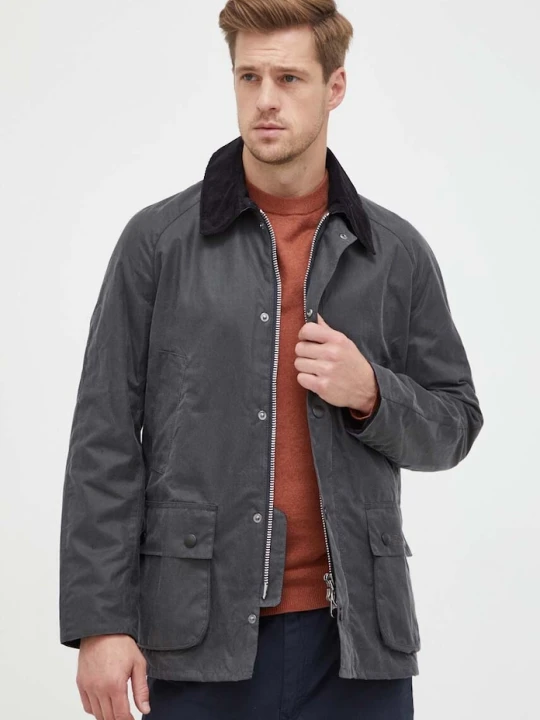 Zdjęcie produktu Barbour kurtka Ashby Wax Jacket szary