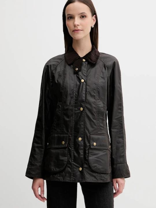Zdjęcie produktu Barbour kurtka przejściowa damska bawełniana Beadnell brązowy
