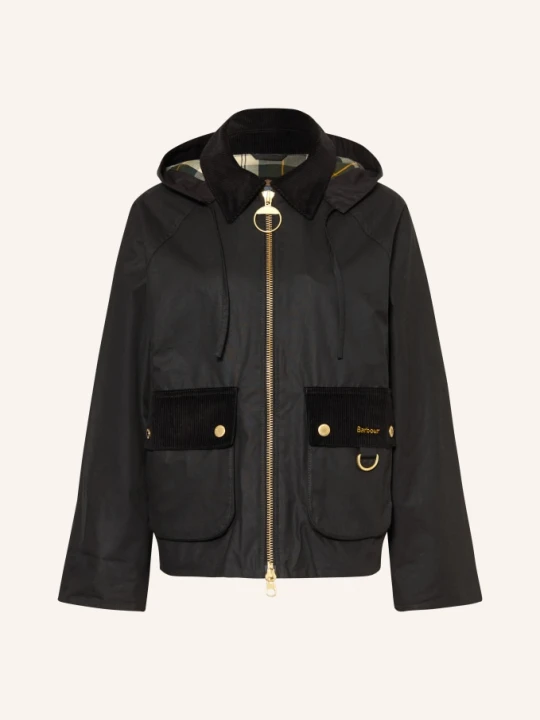 Zdjęcie produktu Barbour Kurtka Carville Z Odpinanym Kapturem schwarz czarny