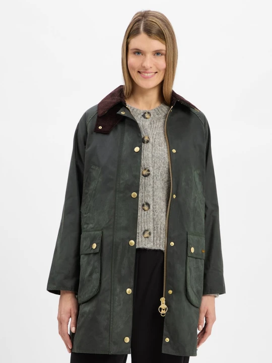 Zdjęcie produktu Barbour Kurtka - Long Beadnell Kobiety Bawełna zielony