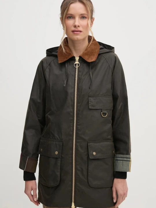 Zdjęcie produktu Barbour kurtka Highclere Wax Jacket zielony