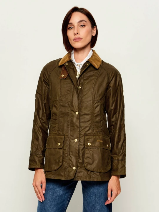 Zdjęcie produktu Barbour Kurtka Icons Beadnell | Regular Fit | sztruks zielony