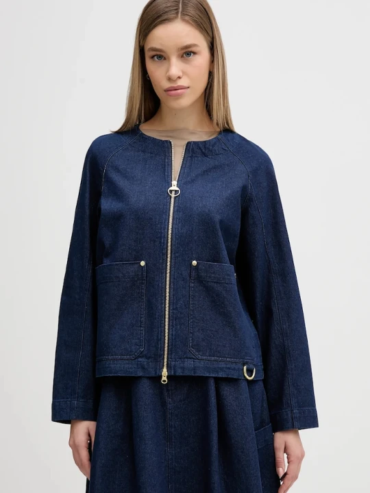 Zdjęcie produktu Barbour kurtka jeansowa Saima granatowy